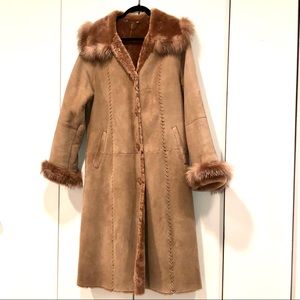 Shearling coat - full length women’s